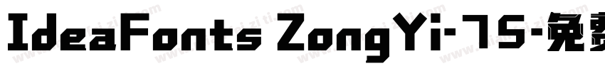 IdeaFonts ZongYi-75字体转换